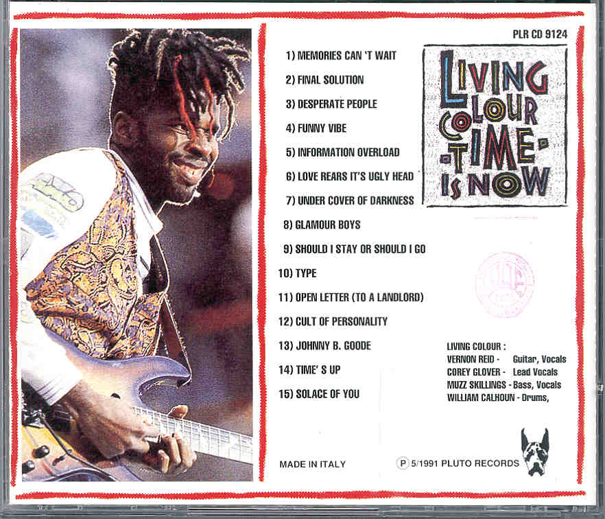 Living Colour - Time Is Now ( Live In Europe ) ( Great Dane )