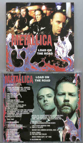 Metallica - Load On The Road ( 2 CD SET ) ( Several Live rare Tracks 1996 )