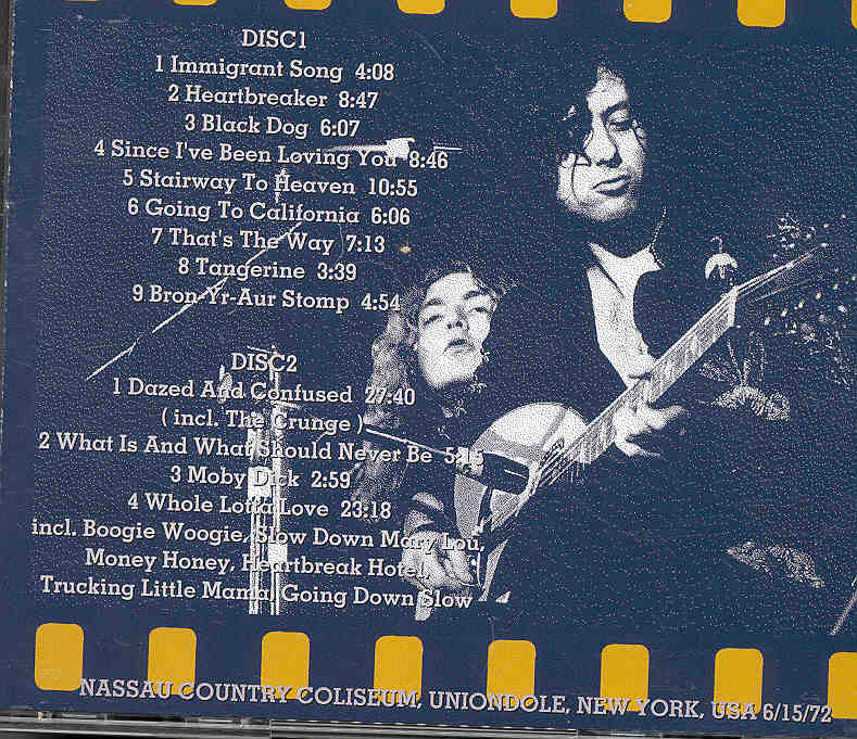 Led Zeppelin - Long Island Line ( 2 CD SET ) ( Nassau Coliseum , Uniondale , NY , USA , June 15th , 1972 )