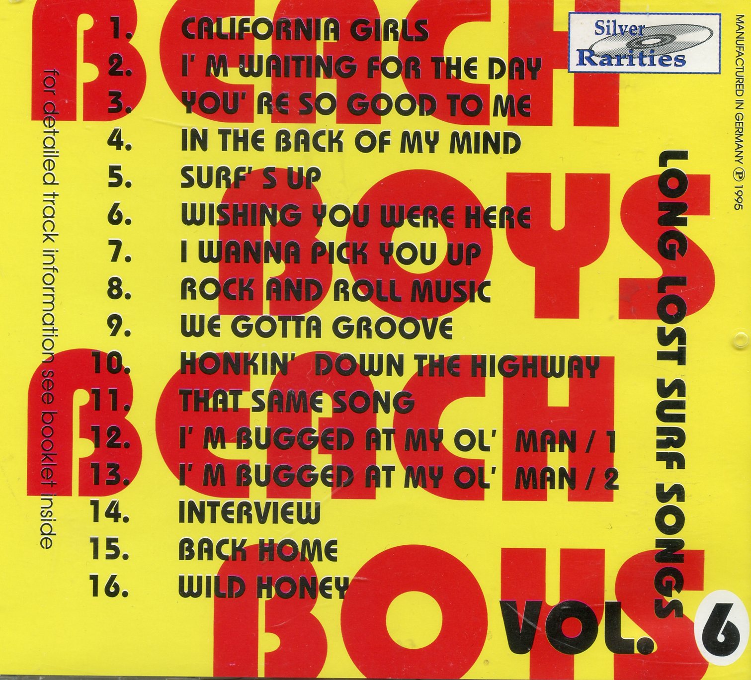 The Beach Boys - Long Lost Surf Songs vol. 6 ( Silver Rarities )