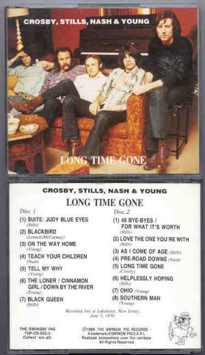Neil Young / CSNY - Long Time Gone ( 2 CD SET ) ( Live at Lakehurst , New Jersey , June 3rd 1970 )( Swingin.' Pig )