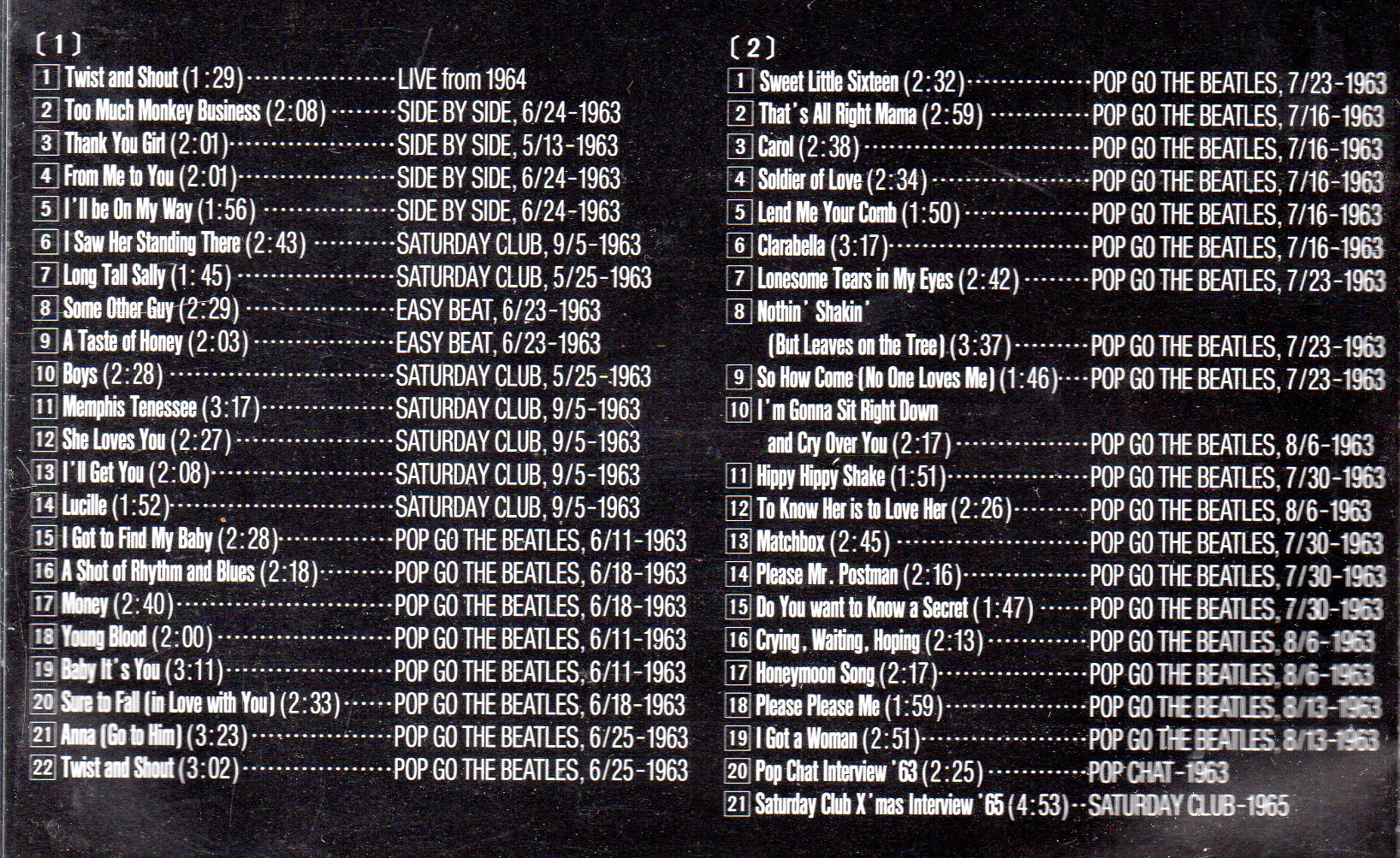 The Beatles - Lost Beatles Tapes Vol. 1 ( 2 CD SET ) ( Ultimate BBC Collection )