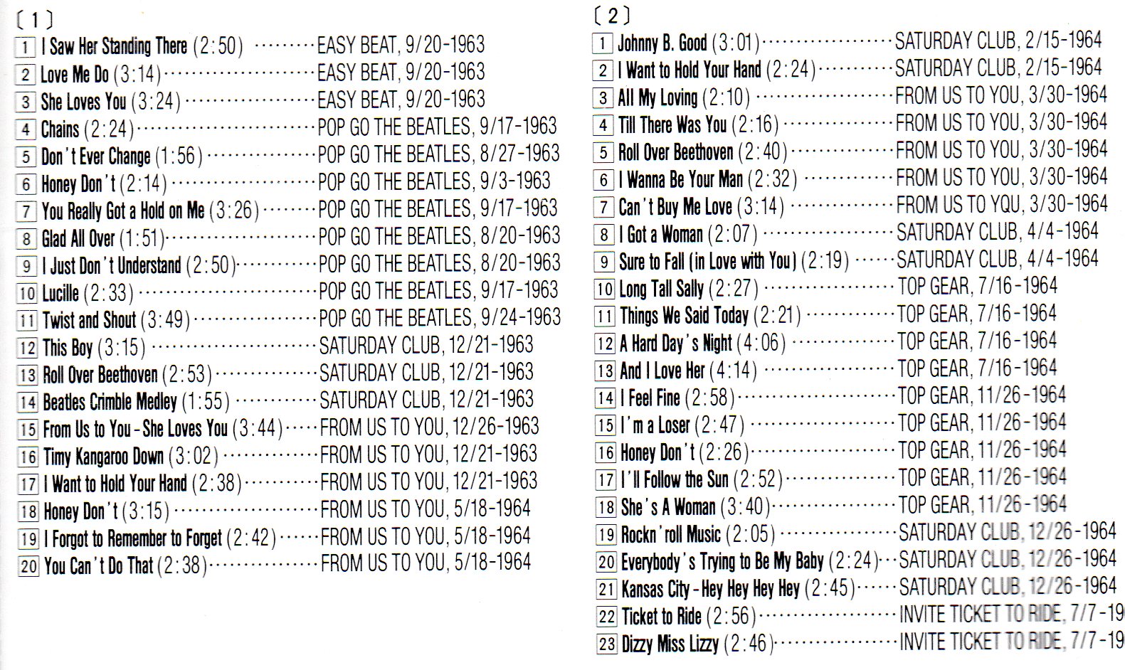 The Beatles - Lost Beatles Tapes Vol. 2 ( 2 CD SET ) ( Ultimate BBC Collection )