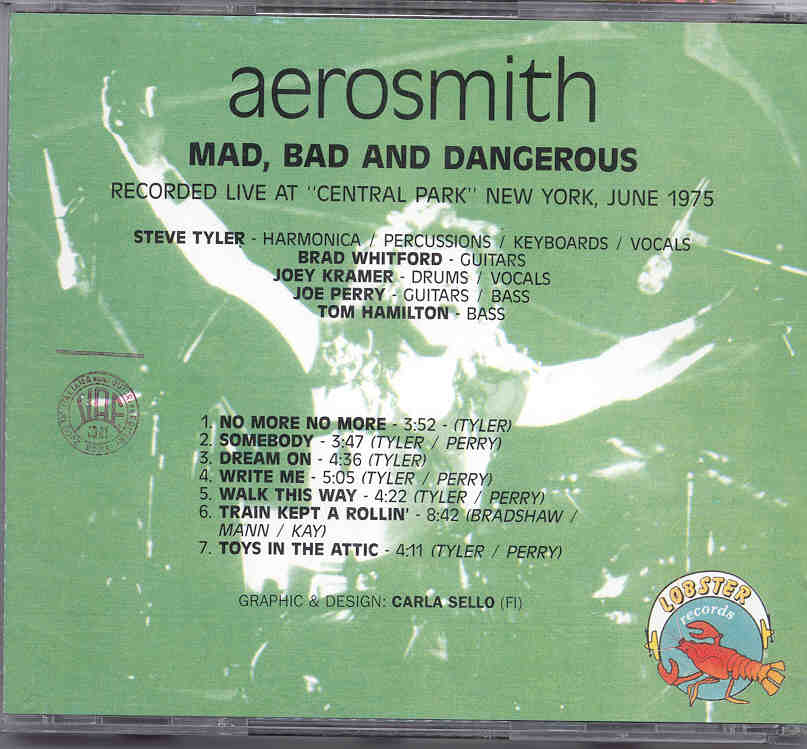 Aerosmith - Mad , Bad And Dangerous ( Live At Central Park , New York , June 1975 )