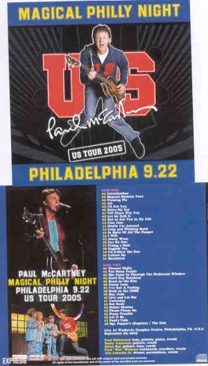 Paul McCartney - Magical Philly Night ( 2 CD SET ) ( Philadelphia , PA , September 22nd , 2005 )
