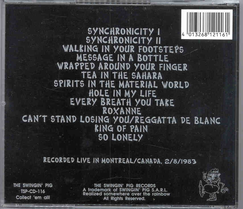 Sting / The Police - Many Miles Away ( POLICE , Montreal ,2/8/83 ) ( Swingin' Pig )