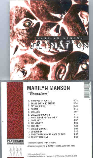 Marilyn Manson - Urination ( Flashback )( Live at RCKNDY , Seattle , June 10th , 1995 )
