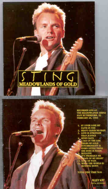 Sting / The Police - Meadowlands Of Gold ( Meadowlands Arena , East Rutherford , New Jersey , February 26th , 1994 )