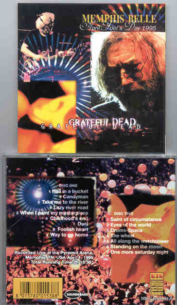Grateful Dead - Memphis Belle ( 2 CD SET ) ( Pyramid Arena , Memphis , TN , USA , April 1st , 1995 ) ( KTS )