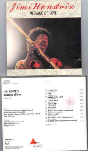 Jimi Hendrix - Message Of Love ( Triangle Recs ) ( Downing Stadium , New York , July 17th , 1970 )