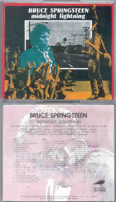Bruce Springsteen - Midnight Lightning ( 3 cd set ) ( Seagull ) ( Nassau Coliseum , Uniondale , NY , 12/31/80 & 12/29/80 )