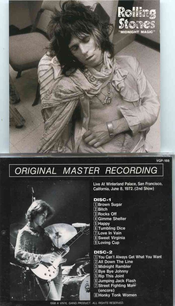 Rolling Stones - Midnight Magic ( 2 CD!!!!! ) ( Vinyl Gang ) ( Winterland Palace , San Francisco , CA , USA , June 8th 1972 . 2nd Show )