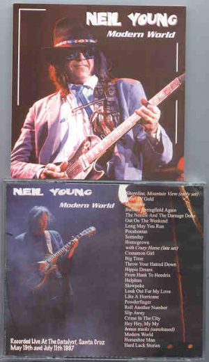 Neil Young / CSNY - Modern World ( 2 CD Set ) ( Live at The Catalyst , Sta Cruz , May 19th & July 11th , 1997 )