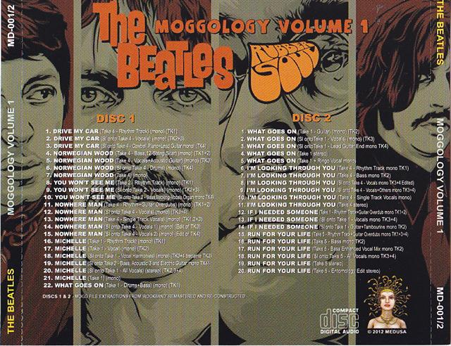 The Beatles - Moggology Vol 1 ( 2 CD SET ) ( 2012 Medusa ) Rubber Soul mixes Mogg File Extractions