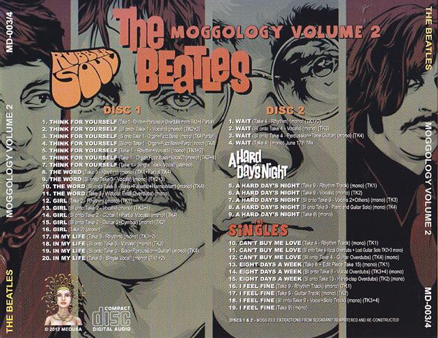 The Beatles - Moggology Vol 2 ( 2 CD SET ) ( 2012 Medusa ) Rubber Soul mixes Mogg File Extractions
