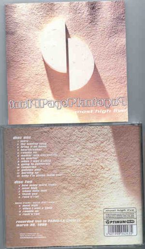 Led Zeppelin - Most High Live ( 2 CD SET ) ( Paris , La Cigalle , March 30th , 1998 )