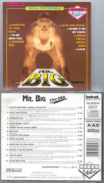 Mr. Big - Mr. Big Live And Alive