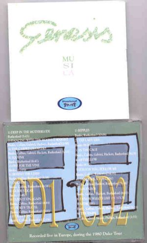 P. Gabriel  /  GENESIS  /  P. Collins - Musica ( 2 CD set ) ( Stonehenge )( Live In Europe During the 1980 Duke Tour )