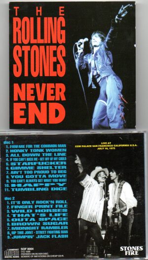 Rolling Stones - Never End ( 2 CD!!!!! set ) ( Cow Palace , San Francisco , California , USA , July 15th , 1975 )