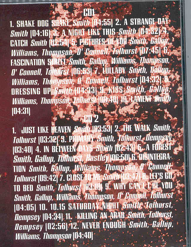 The Cure - Never Enough ( Great Dane Recs ) ( 2 CD set ) ( Live 1991 )