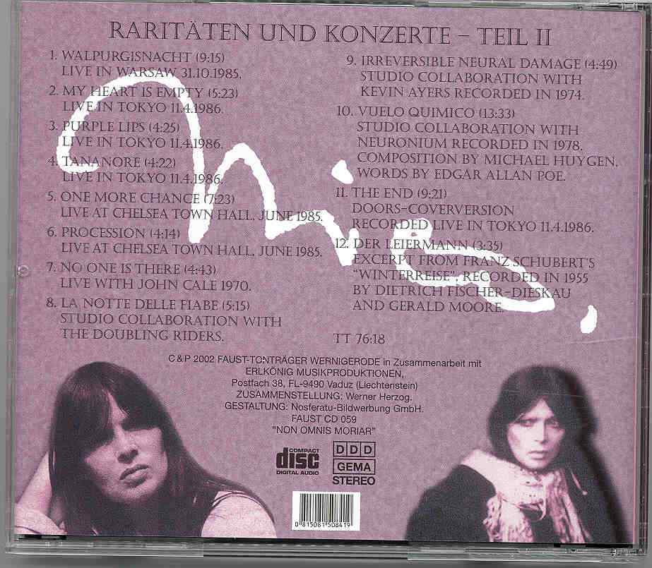 Lou Reed / Velvet Underground - NICO Wallpurgisnacht ( Raritaten Teil II )