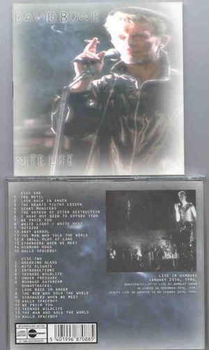 David Bowie - Nite Life ( 2 CD set ) ( Hamburg , January 25th , 1996 )