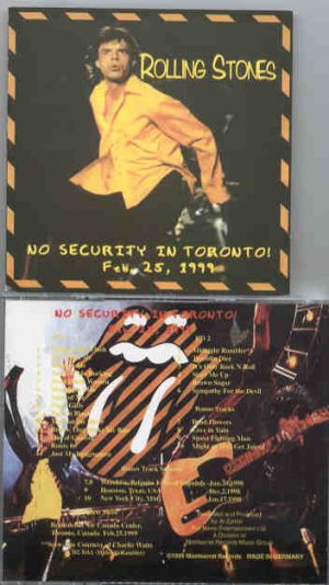 Rolling Stones - No Security In Toronto ( Toronto , Canada , February 25th , 1999 ) ( 2 CD!!!!! SET )