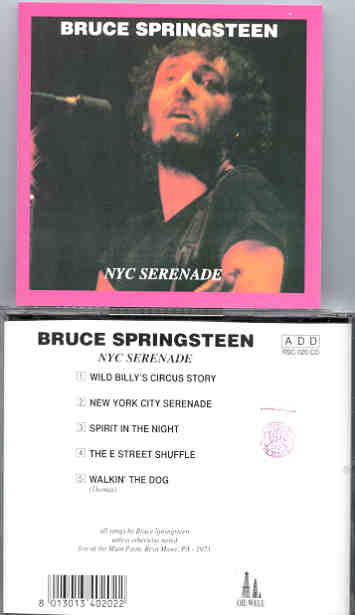 Bruce Springsteen - NYC Serenade ( PA , 1973 ) ( Oil Well )