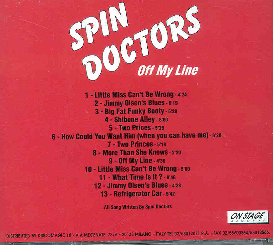 Spin Doctors - Off My Line ( On Stage )