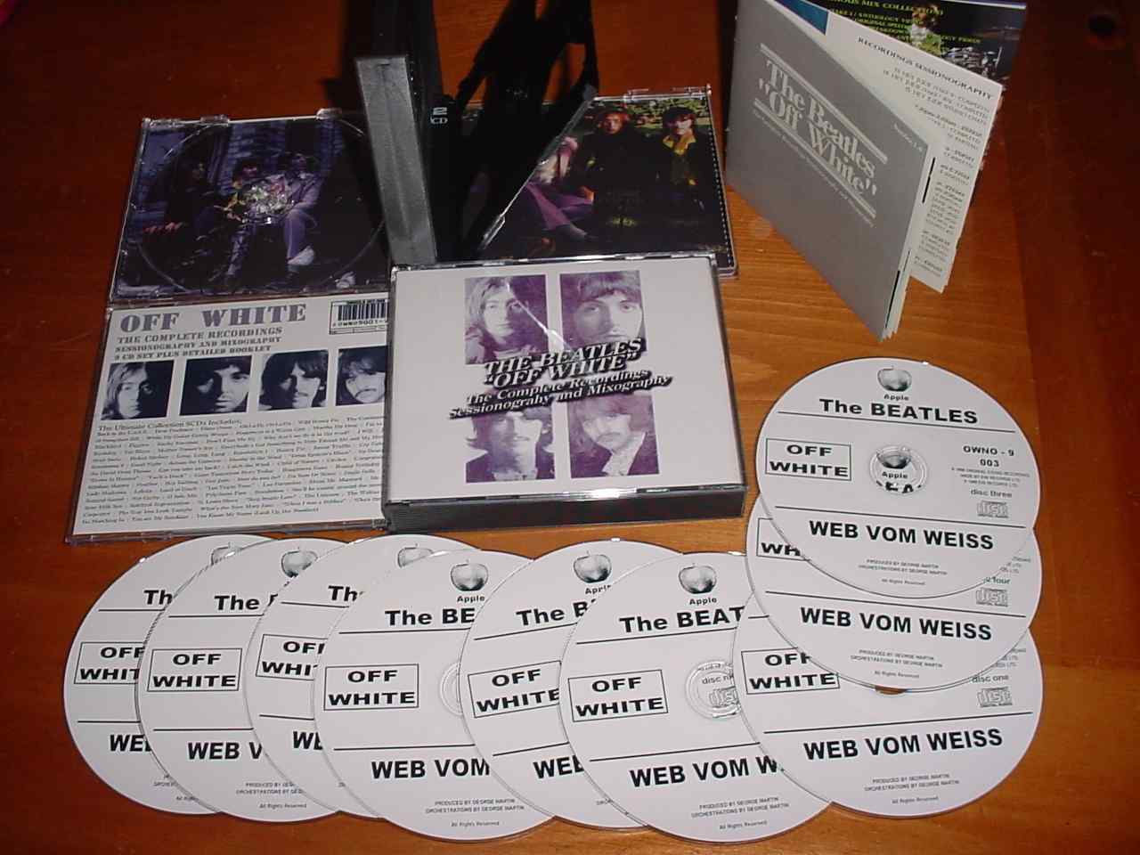 The Beatles - Off White ( 9 CD SET 24 pages Booklet )( The Complete Recordings Sessionography And Mixography )