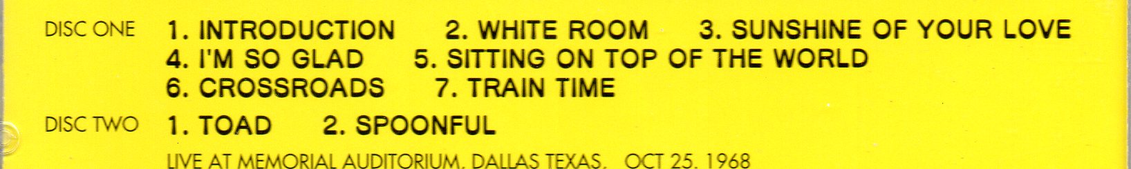 Cream - Oil Cream ( Cream Live At Memorial Auditorium , Dallas , Texas , October 25th , 1968 )