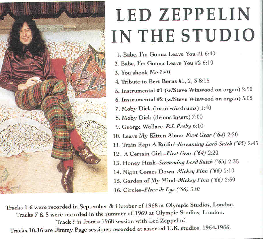 Led Zeppelin - Olympic Gold ( Studio Outtakes 1966 - 1969 )