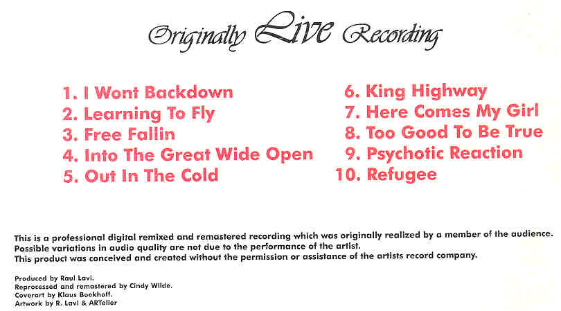 Tom Petty - One Way ( CDM Live Recordings )