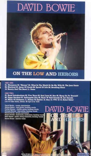 David Bowie - On The Low And Heroes ( 2 CD set ) ( Cobo Arena , Detroit , MI , USA , April 21st , 1978 )