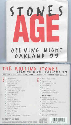Rolling Stones - Opening Night Oakland 99 ( STONES AGE ) ( 2 CD!!!!! SET )
