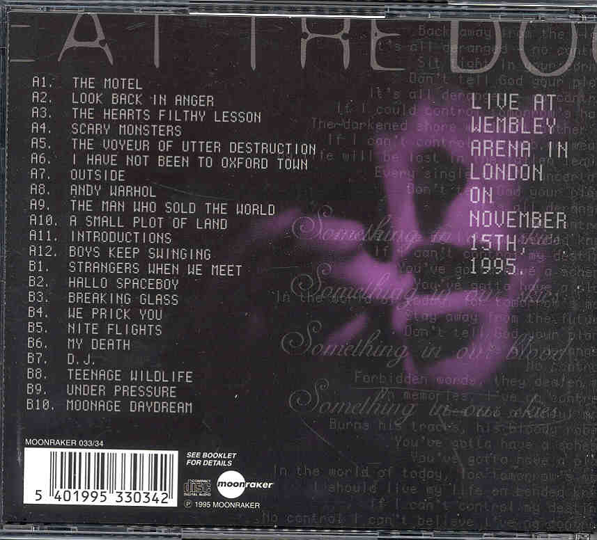 David Bowie - Open The Dog ( Wembley , London , UK , Nov 15th , 1995 ) ( 2 CD set )
