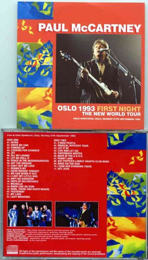Paul McCartney - Oslo 1993 First Night ( 2 CD SET ) ( Oslo Spektrum , Oslo , Norway September 27th , 1993 )