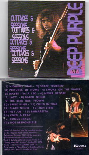 Deep Purple - Outtakes And Sessions( Outtakes from the Machine Head Recording Sessions , Montreaux 71 plus bonustracks )