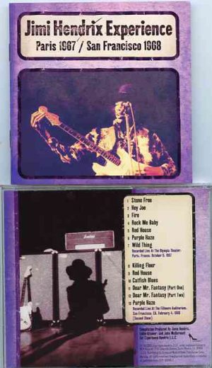 Jimi Hendrix - Paris 1967 San Francisco 1968 ( Hendrix Experience LCC )