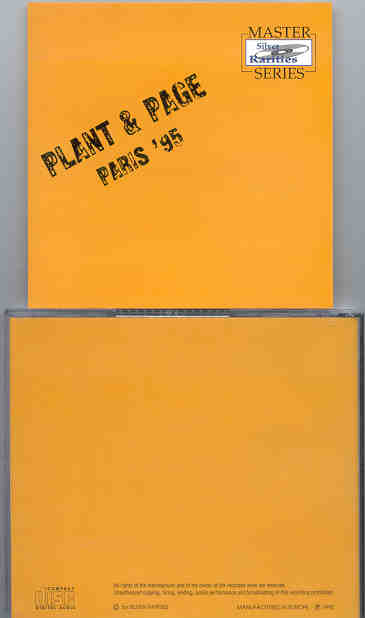 Led Zeppelin - Paris '95 ( 2 CD set ) ( Silver Rarities ) ( Paris Bercy , June 6th , 1995 )