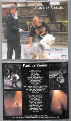 Paul McCartney - Paul Is Vision ( 2 CD SET ) ( Soundcheck at Tokyo Dome 1993 )