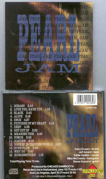 Pearl Jam - Pearl ( Living Legend ) ( Live in Switzerland , June 1992 )