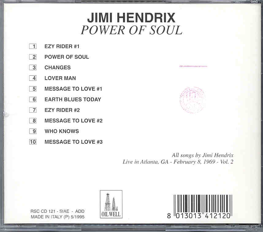 Jimi Hendrix - Power Of Soul ( Oil Well ) ( Atlanta , Georgia , Feb. 8th , 1969 - PART TWO )