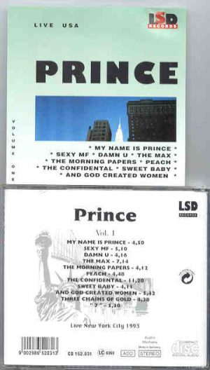 Prince - LIVE IN THE USA  ( New York City , 1993 )