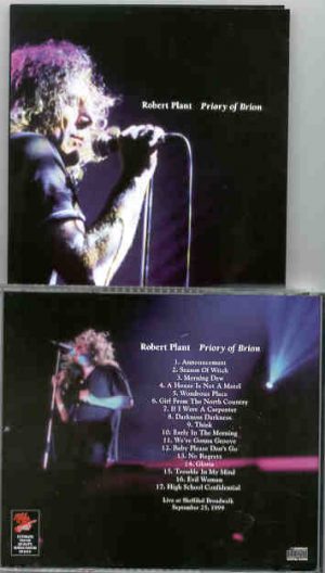 Led Zeppelin - Priory In Brion ( ROBERT PLANT LIVE in Sheffield , Sept 25th , 1999)