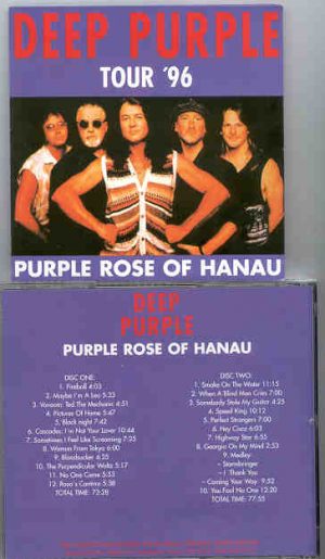 Deep Purple - Purple Rose Of Hanau ( 2 CD set )( Live In Hanau , Germany , March 30th , 1996 )