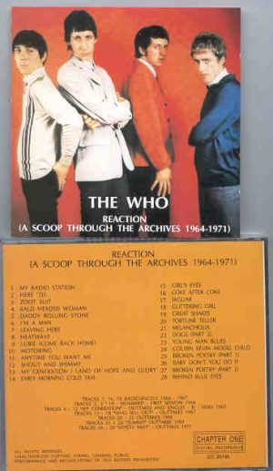 The Who - Reaction  ( Chapter One Recs.) ( A scoop through the Archives 1964 - 1971 )