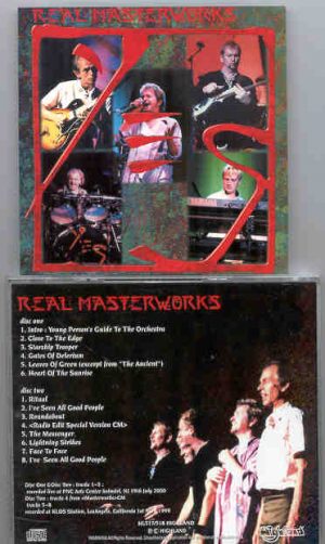 Yes - Real Masterworks ( Highland )( 2 CD!!!!! SET )( PNC Arts Center , Holmdel , New Jersey , July 19th , 2000 )