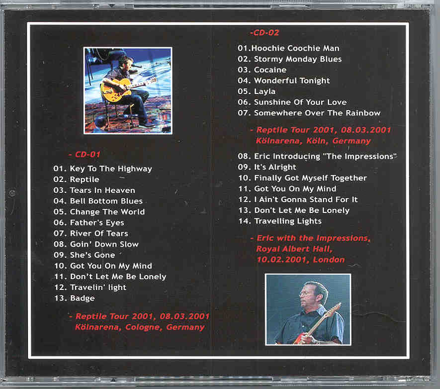 Eric Clapton - Reptile Tour Germany 2001 ( 2 CD set )