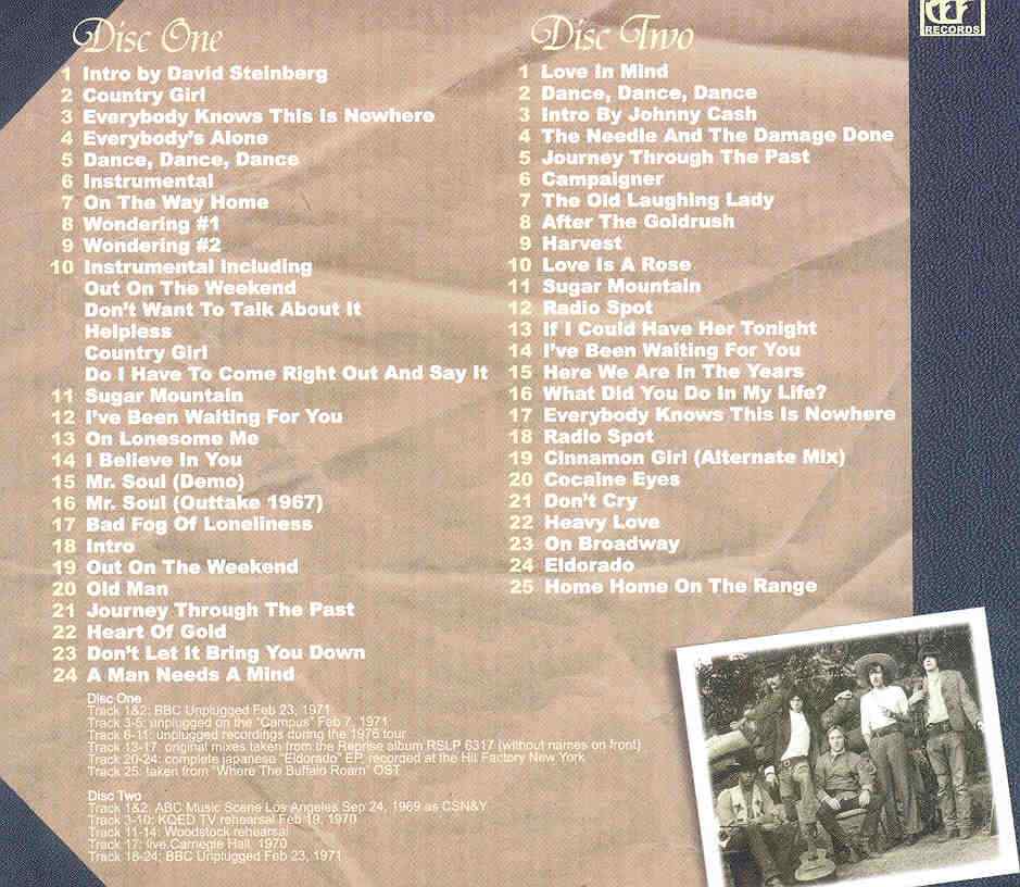 Neil Young / CSNY - Retrospection ( 2 CD set ) ( 50 tracks of GREAT unreleased stuff )